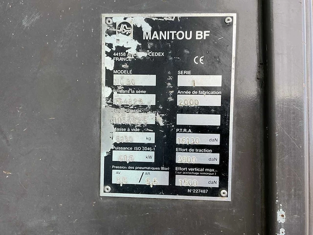 2000 manitou mc30-1 vorkheftruck - afbeelding 32 van  32