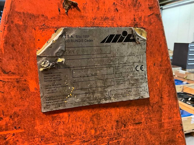 2000 mxc/gn hand hydraulische schaarpalletwagen - afbeelding 5 van  7