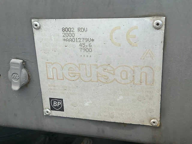 2000 neuson 8002 rdv 2003 kefdrill kd 33 gw grondboor hydroklem - afbeelding 55 van  56