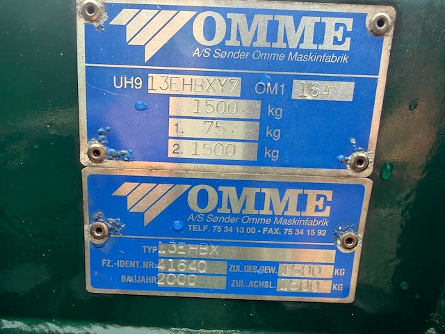 2000 omme 1300ex-ebx hoogwerker - afbeelding 8 van  9