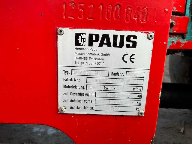 2000 paus rl 1252 sl shovel - afbeelding 40 van  45