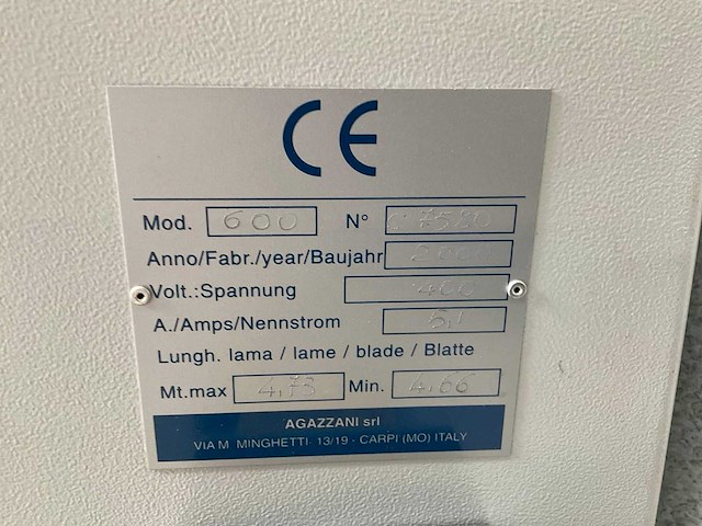 2000 rapid 600 lintzaagmachine - afbeelding 8 van  8