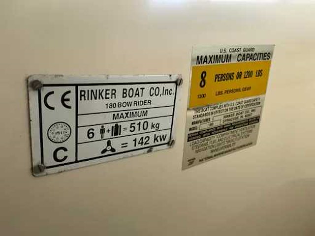2000 rinker 180 speedboot - afbeelding 24 van  42