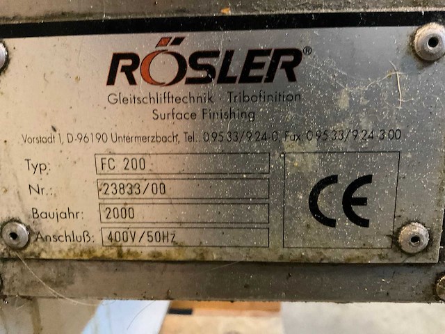 2000 rösler fc200 ultrasoon reiniger - afbeelding 4 van  12