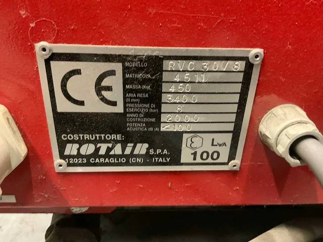 2000 rotair rvc 30 / 8 supersilent schroefcompressor - afbeelding 4 van  4
