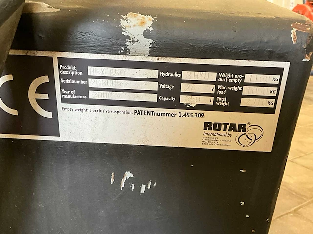 2000 rotar hex 850 zeeftrommel “cw30” - afbeelding 4 van  13