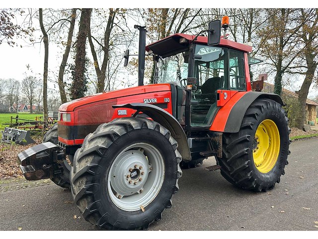 2000 same silver 130 vierwielaangedreven landbouwtractor - afbeelding 1 van  10