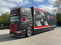 2000 scania r114l 380 vrachtwagen met race opbouw