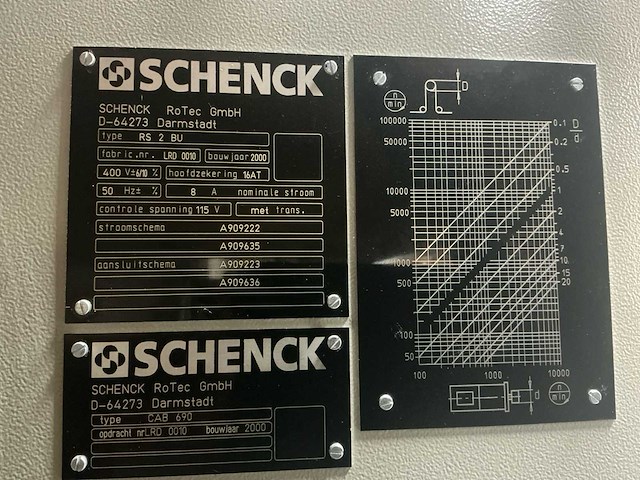 2000 schenck rs 2 bv balanceermachine - afbeelding 4 van  33