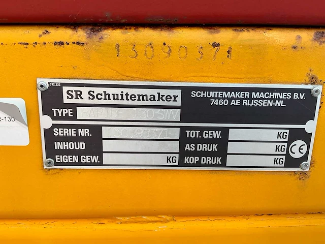 2000 schuitemaker rapide 130swv opraapwagen - afbeelding 32 van  43