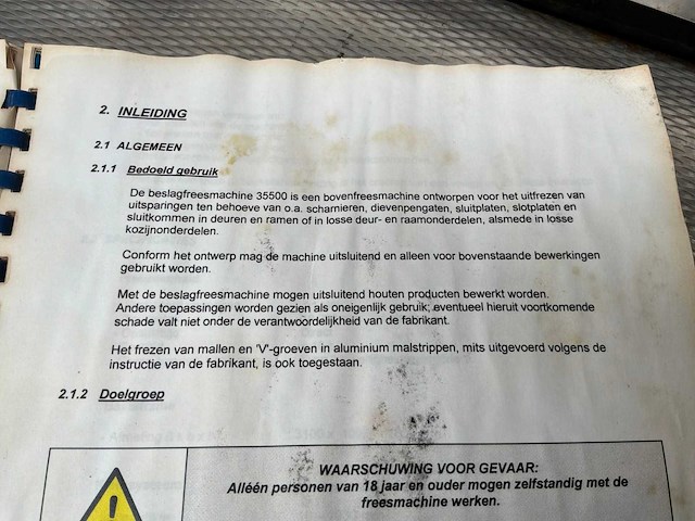 2000 select machinebouw b.v. 35500 beslagfreesmachine - afbeelding 5 van  14