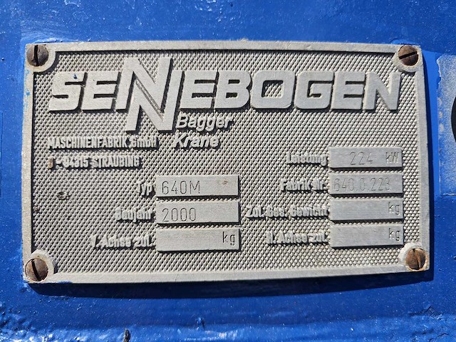 2000 sennebogen 640m mobile havenkraan - afbeelding 17 van  24