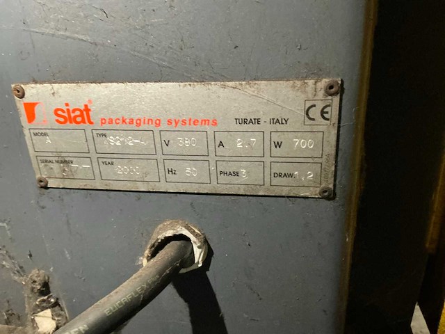 2000 siat ws212a palletfoliewikkelaar - afbeelding 4 van  8