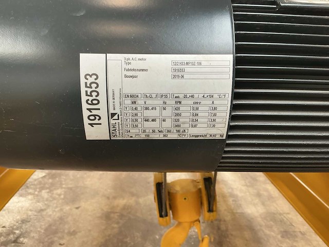 2000 stahl 3.200 kg x 7,90 m bovenloopkraan - afbeelding 6 van  18