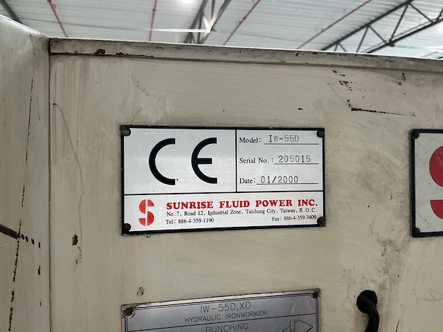 2000 sunrise iw-55d pons- en knipmachine - afbeelding 18 van  19
