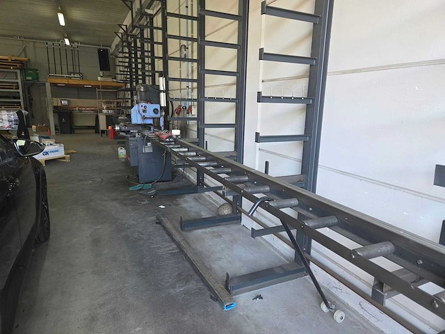 2000 tiger 350 sx afkortcirkelzaagmachine met rollenbaan - afbeelding 3 van  8