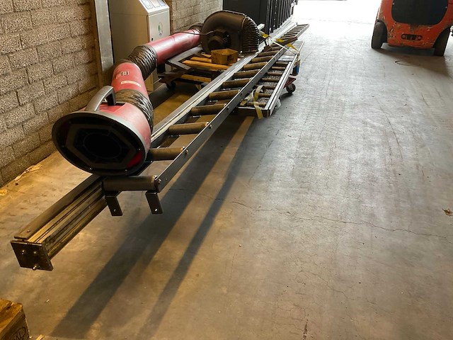 2000 tiger 350 sx afkortcirkelzaagmachine met rollenbaan - afbeelding 7 van  8