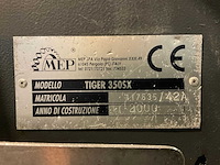 2000 tiger 350 sx afkortcirkelzaagmachine met rollenbaan - afbeelding 8 van  8
