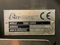 2000 tiger 350 sx afkortcirkelzaagmachine met rollenbaan - afbeelding 8 van  8