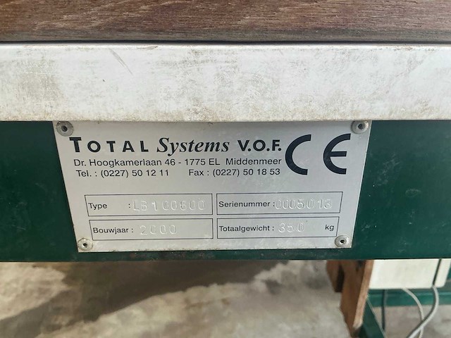 2000 total systems lb100600 leesband - afbeelding 8 van  9