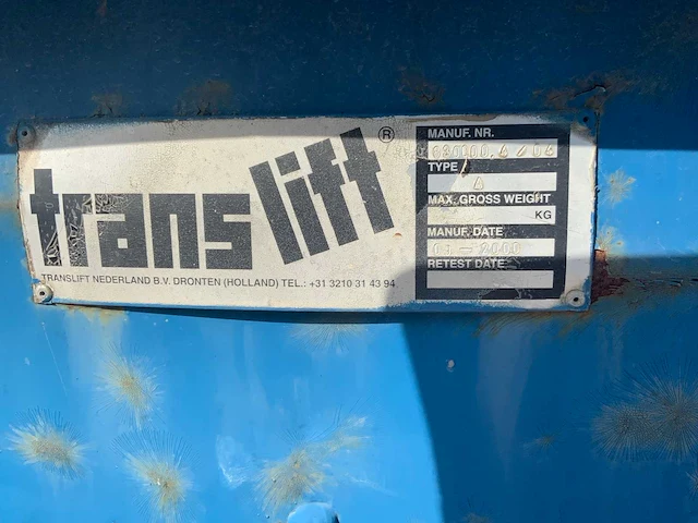 2000 translift a afzetcontainer haakarm/kabel - afbeelding 9 van  9