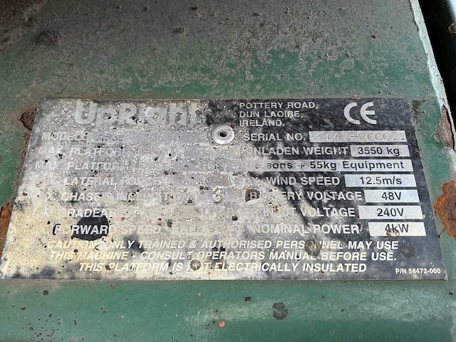 2000 upright ab38 hoogwerker - afbeelding 25 van  31