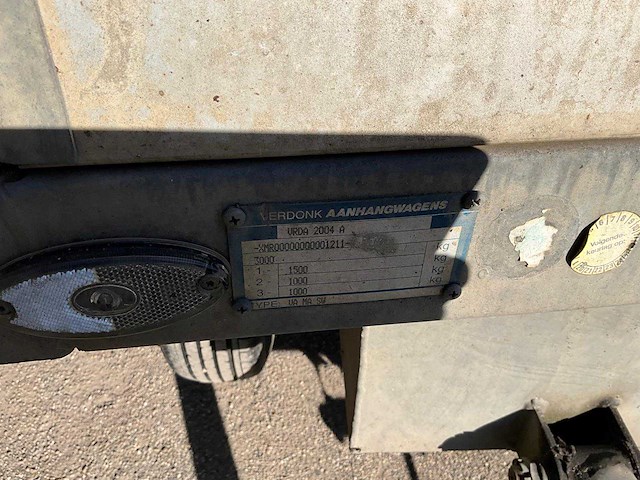 2000 verdonk aanhangwagen - afbeelding 4 van  17
