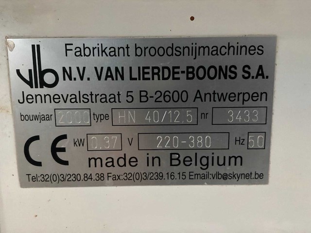 2000 vlb broodsnijmachine - afbeelding 4 van  4