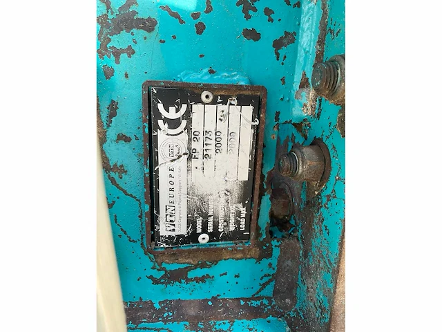 2000 vtn europa fp 20 hydraulische vergruizer - afbeelding 11 van  11