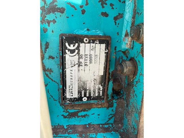 2000 vtn europa fp 20 hydraulische vergruizer - afbeelding 9 van  11