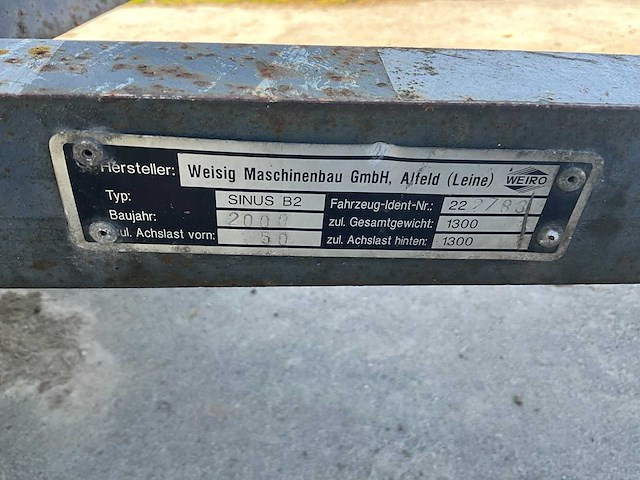 2000 weiro sinus b2 schaftwagen - afbeelding 2 van  18