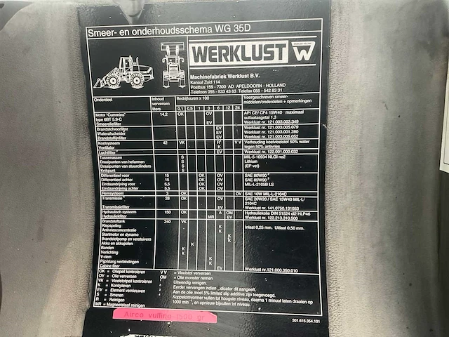 2000 werklust wg 35d shovel - afbeelding 11 van  20
