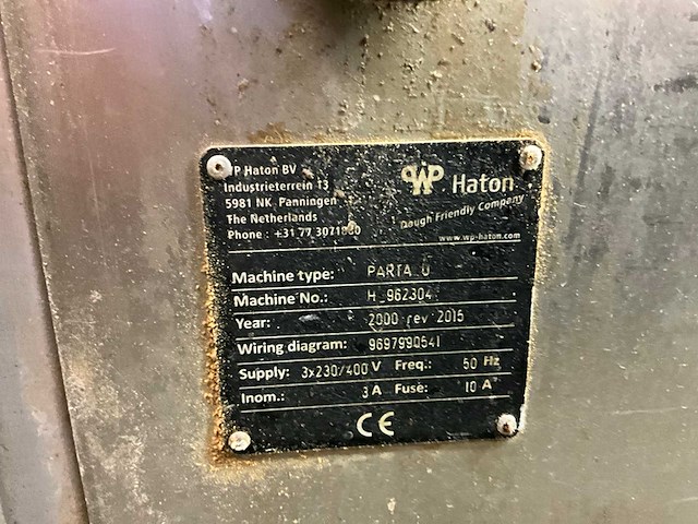 2000 werner& pfeiderer haton parta afweegmachine - afbeelding 4 van  10