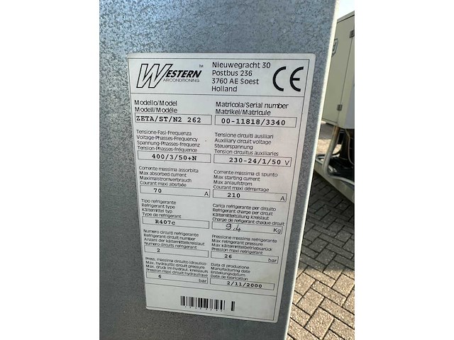 2000 western zeta/st/n2 262 chiller - afbeelding 10 van  11