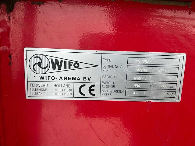 2000 wifo-anema ho 750 hydraulische schepbak - afbeelding 8 van  8