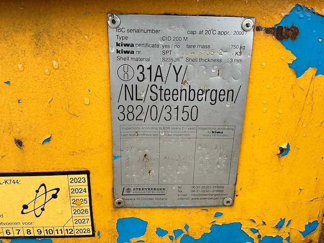 2000l brandstoftank - afbeelding 14 van  14