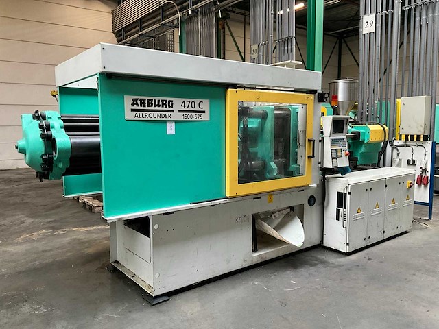 2001 arburg allrounder 470 c 1600-675 spuitgietmachine - afbeelding 1 van  22