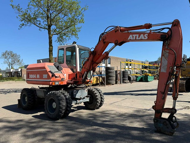 2001 atlas 1004 m banden graafmachine - afbeelding 12 van  15