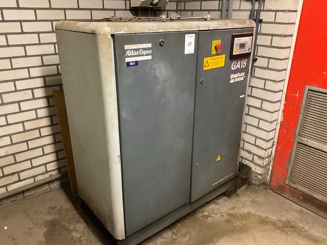 2001 atlas copco ga 15 schroefcompressor - afbeelding 2 van  4
