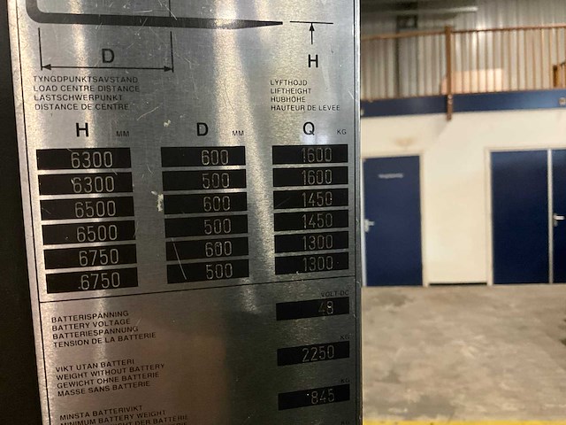 2001 atlet uns/160dtfvre675 reach truck - afbeelding 2 van  11