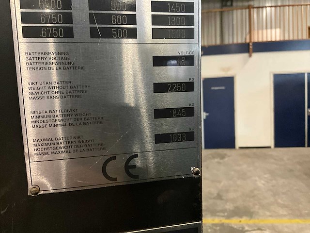 2001 atlet uns/160dtfvre675 reach truck - afbeelding 3 van  11