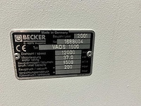 2001 becker vads 1500 vacuümpomp - afbeelding 8 van  16