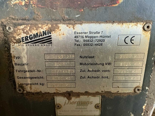 2001 bergmann baufix 2025r dumper - afbeelding 18 van  25