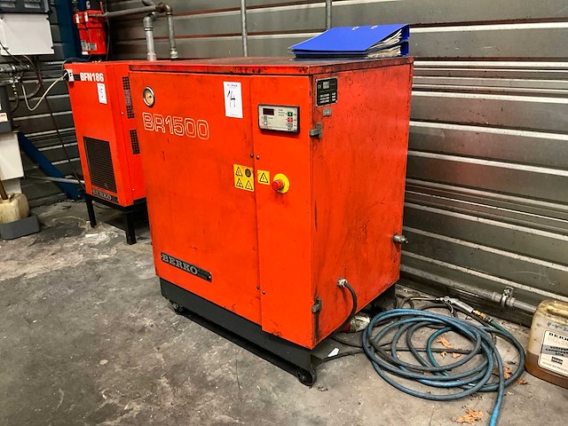 2001 berko br1500 schroefcompressor - afbeelding 1 van  6