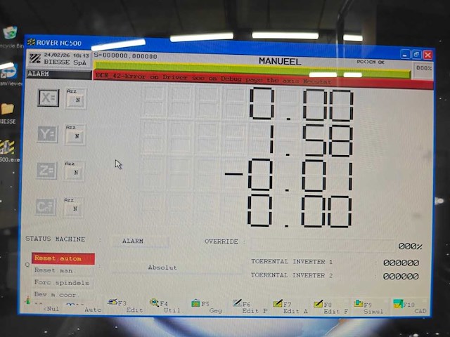 2001 biesse rover 24 cnc-bewerkingscentrum - afbeelding 2 van  13