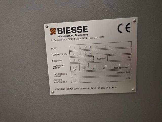 2001 biesse rover 24 cnc-bewerkingscentrum - afbeelding 4 van  13