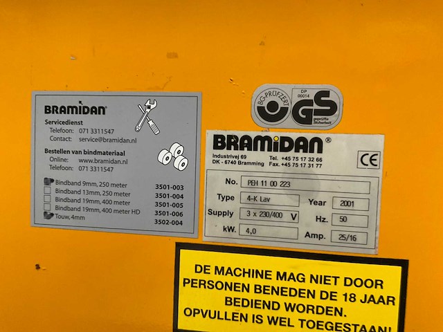 2001 bramidan 4-k lav afvalpers - afbeelding 10 van  11