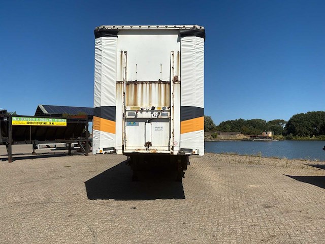 2001 burg semi dieplader oplegger schuifzell / schuifdak - afbeelding 2 van  19