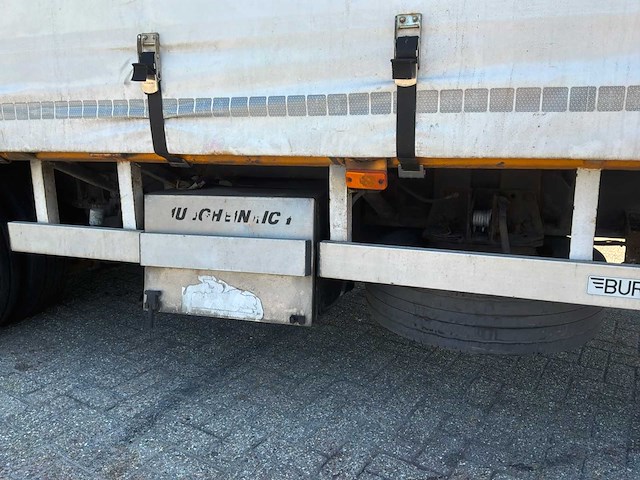 2001 burg semi dieplader oplegger schuifzell / schuifdak - afbeelding 8 van  19