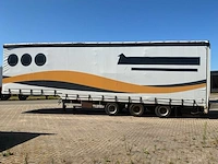 2001 burg semi dieplader oplegger schuifzell / schuifdak - afbeelding 17 van  19